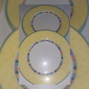 5 Villeroy & Boch Twist Alea Limone Dinner Plates